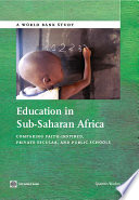 Education in Sub-Saharan Africa : comparing faith-inspired, private secular, and public schools /