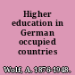 Higher education in German occupied countries