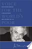 Voice for the world's poor selected speeches and writings of World Bank president James D. Wolfensohn, 1995-2005 /