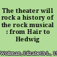 The theater will rock a history of the rock musical : from Hair to Hedwig /