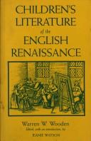 Children's literature of the English Renaissance /
