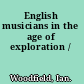 English musicians in the age of exploration /
