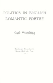 Politics in English romantic poetry /