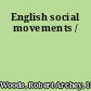 English social movements /