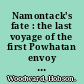 Namontack's fate : the last voyage of the first Powhatan envoy to England /