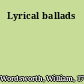 Lyrical ballads