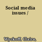 Social media issues /
