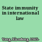 State immunity in international law