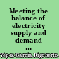 Meeting the balance of electricity supply and demand in Latin America and the Caribbean