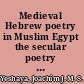 Medieval Hebrew poetry in Muslim Egypt the secular poetry of the Karaite poet Moses ben Abraham Darʻī /