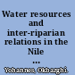 Water resources and inter-riparian relations in the Nile basin the search for an integrative discourse /