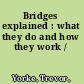 Bridges explained : what they do and how they work /