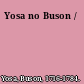 Yosa no Buson /