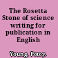 The Rosetta Stone of science writing for publication in English /