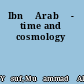 Ibn ʻArabī - time and cosmology