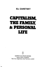 Capitalism, the family & personal life /