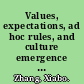 Values, expectations, ad hoc rules, and culture emergence in international cross-cultural management contexts