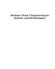 Windows Phone 7 programming for Android and iOS developers