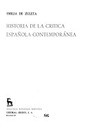 Historia de la crítica española contemporánea.